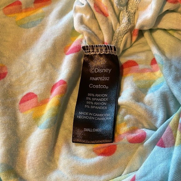 Disney T-Shirt with Rainbow Mickey Mouse Print. Size Small. - Picture 5 of 5